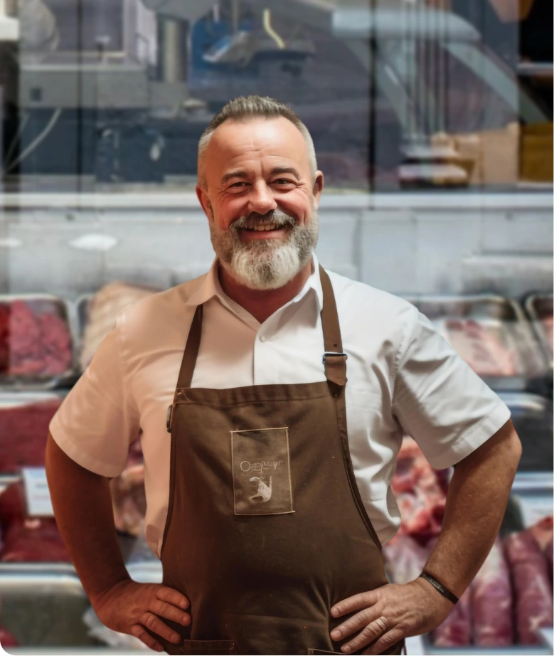 Seorang pria mendapatkan sertifikat halal